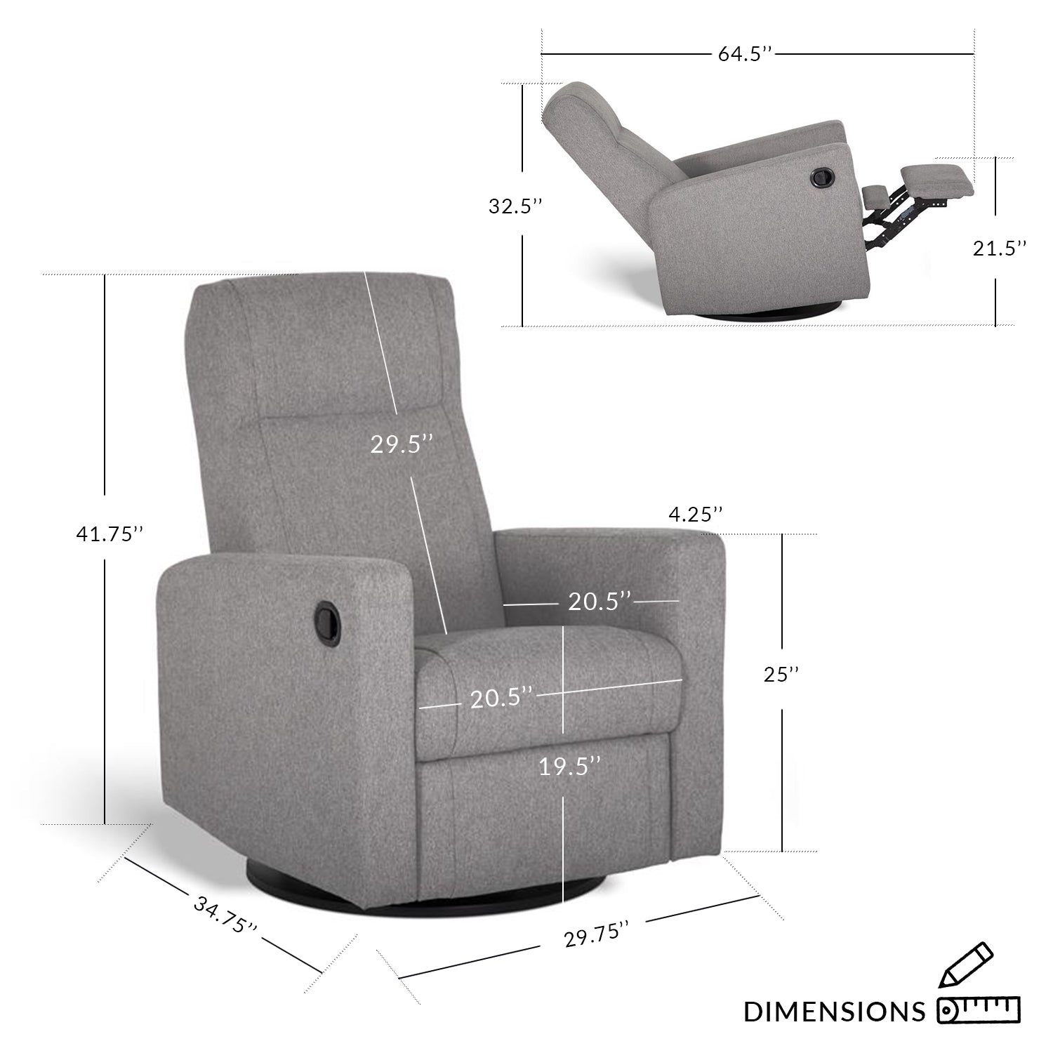 NELLY 525 FAUTEUIL INCLINABLE ÉLECTRIQUE, BERÇANT ET PIVOTANT